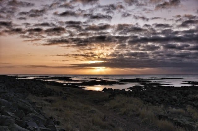 Stokkseyri View Coastline Iceland