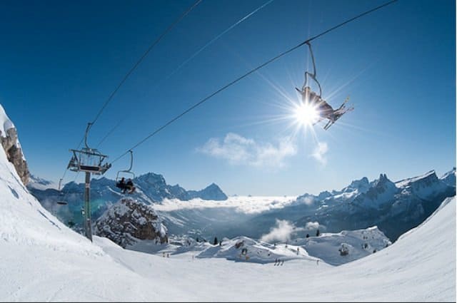 Skiing at Cortina d’Ampezzo Italy